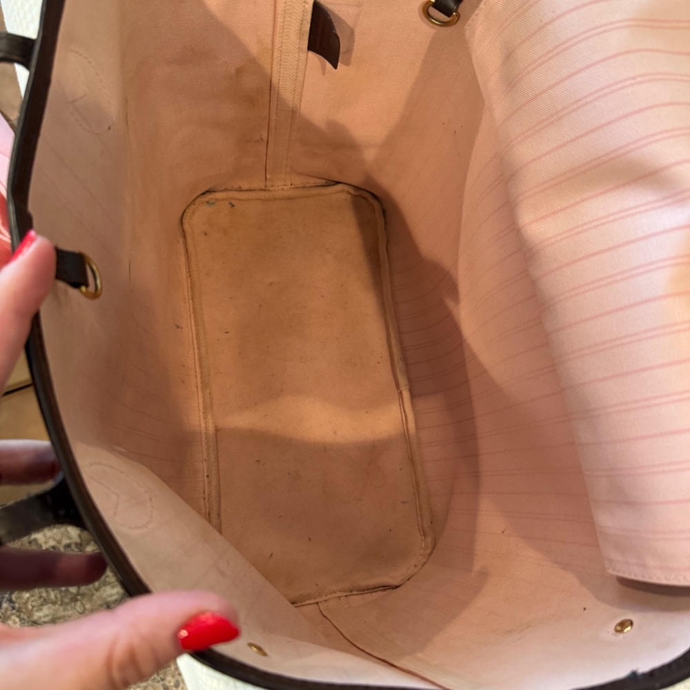Authentic Louis Vuitton Neverfull MM rose ballerine - Picture 7 of 14